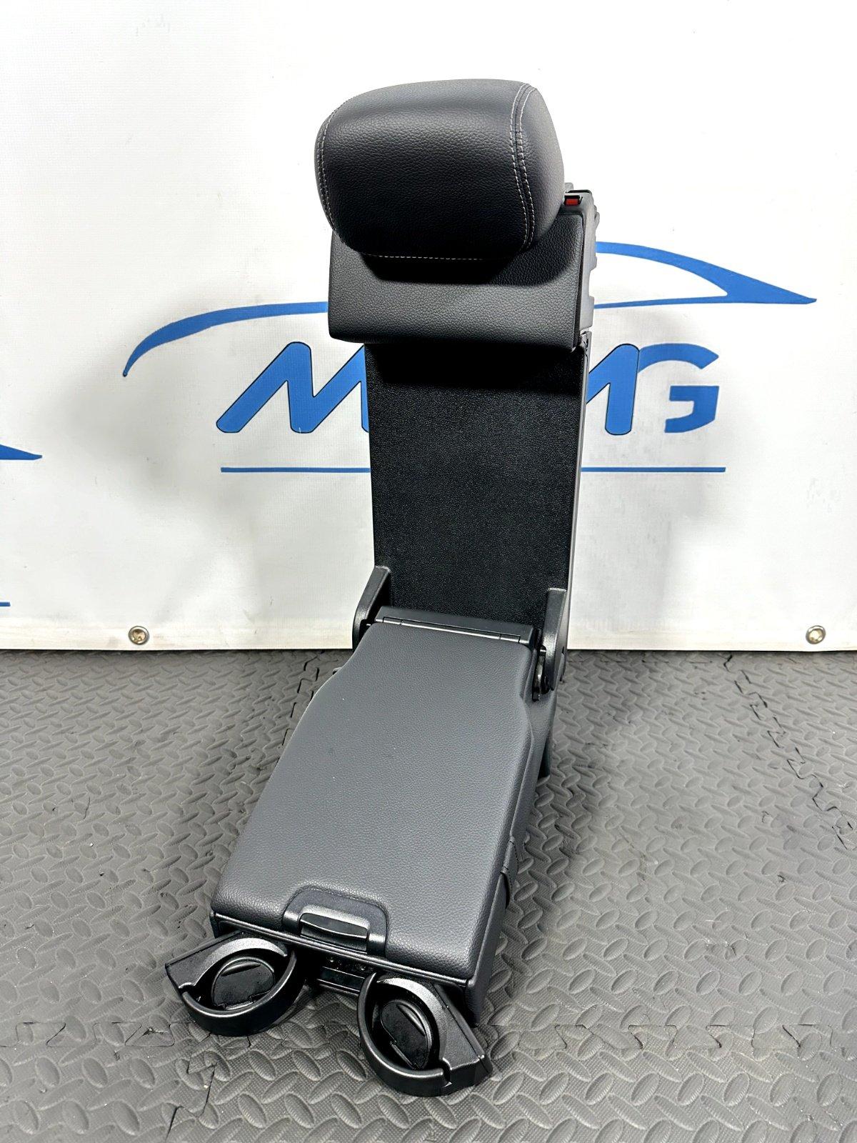14-21 MERCEDES BENZ C300 W205 REAR SEAT ARMREST CUP HOLDER BLACK LEATHER