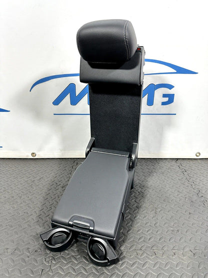 14-21 MERCEDES BENZ C300 W205 REAR SEAT ARMREST CUP HOLDER BLACK LEATHER