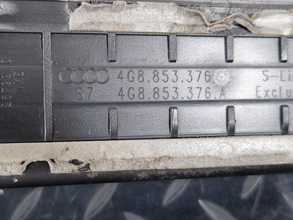 10-18 AUDI A7 4G S-LINE GENUINE REAR RIGHT SILL TRIM 4G8853376