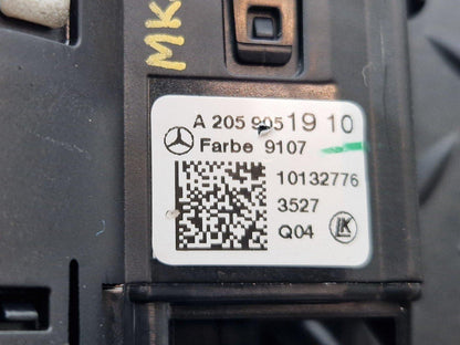 14-21 MERCEDES BENZ C200 W205 GENUINE HEADLIGHT CONTROL SWITCH PANEL A2059051910