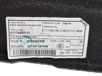 13-19 MERCEDES BENZ CLA C117 AMG GENUINE BOOT SIDE TRIM CARD RIGHT A1176900141