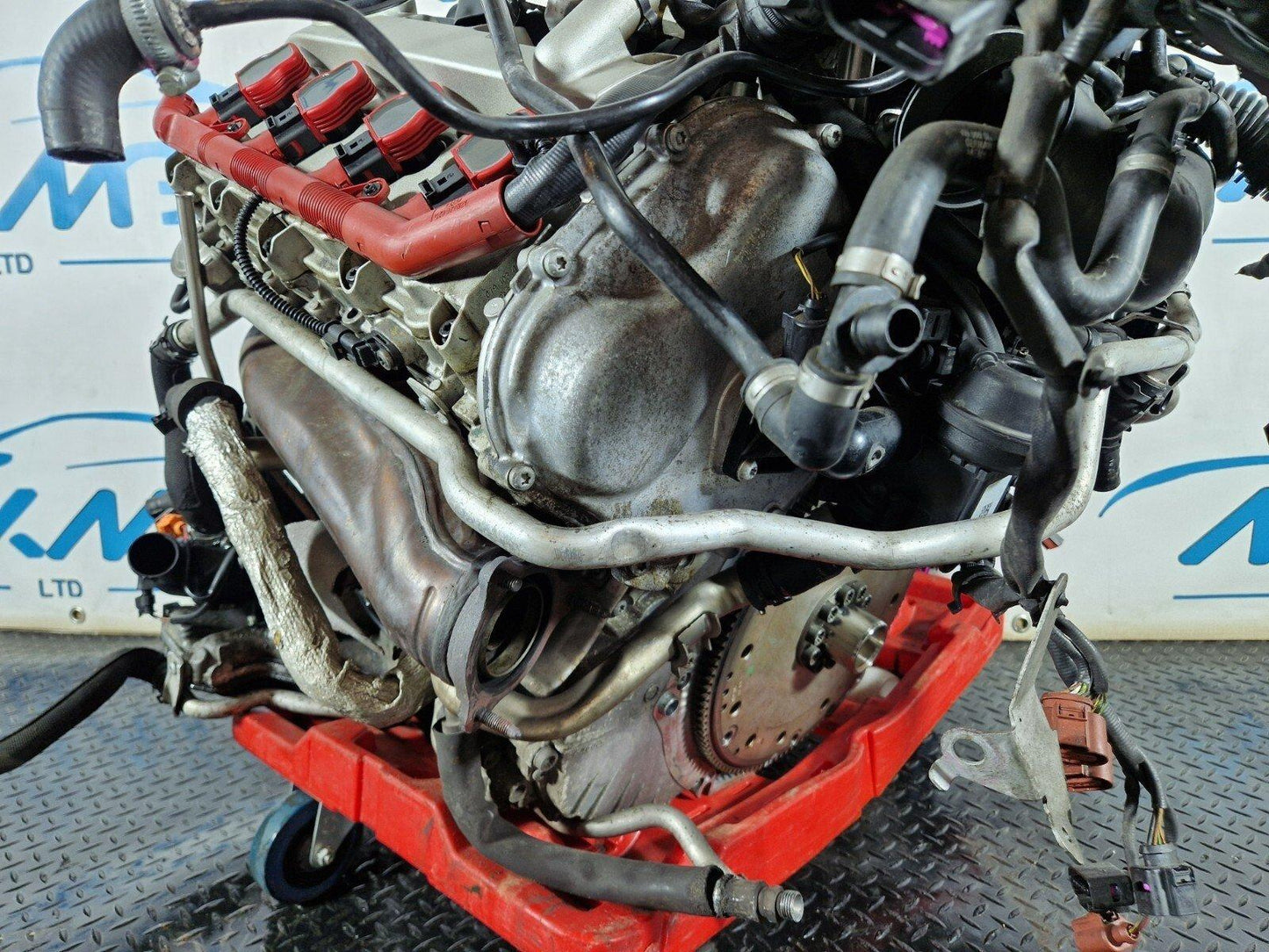 10-17 AUDI A8 4H 4.2 V8 CDRA PETROL GENUINE COMPLETE ENGINE (PLUG&PLAY)