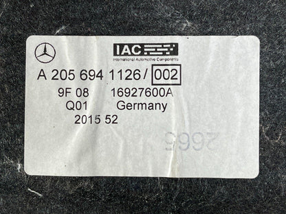 14-21 MERCEDES BENZ C350e W205 Rear Boot Floor Liner Panel Cover A2056941126