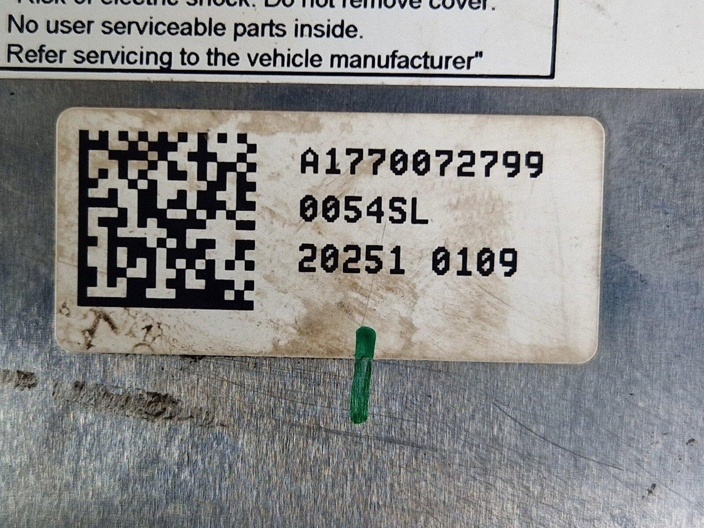19-ON MERCEDES BENZ A CLASS EQ W177 INVERTER CONTROL UNIT A1770072799