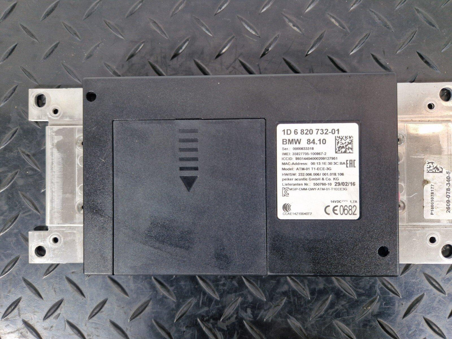 12-18 BMW 3 SERIES F30 F31 GENUINE TELEMATIC CONTROL MODULE 6820732