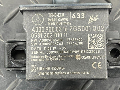 Mercedes W177 W247 Tyre Pressure Monitor Sensor Module Unit TPMS ECU A0009000316