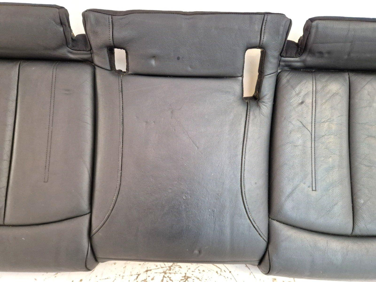 12-18 AUDI A6 C7 GENUINE BLACK LEATHER REAR SEAT BENCH 4G0885375K