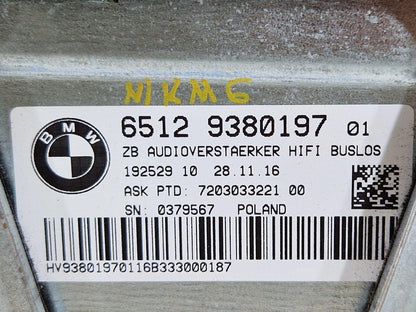 14-21 BMW 2 SERIES GRAN TOURER F46 GENUINE OEM AUDIO AMPLIFIER & BRACKET 9380197