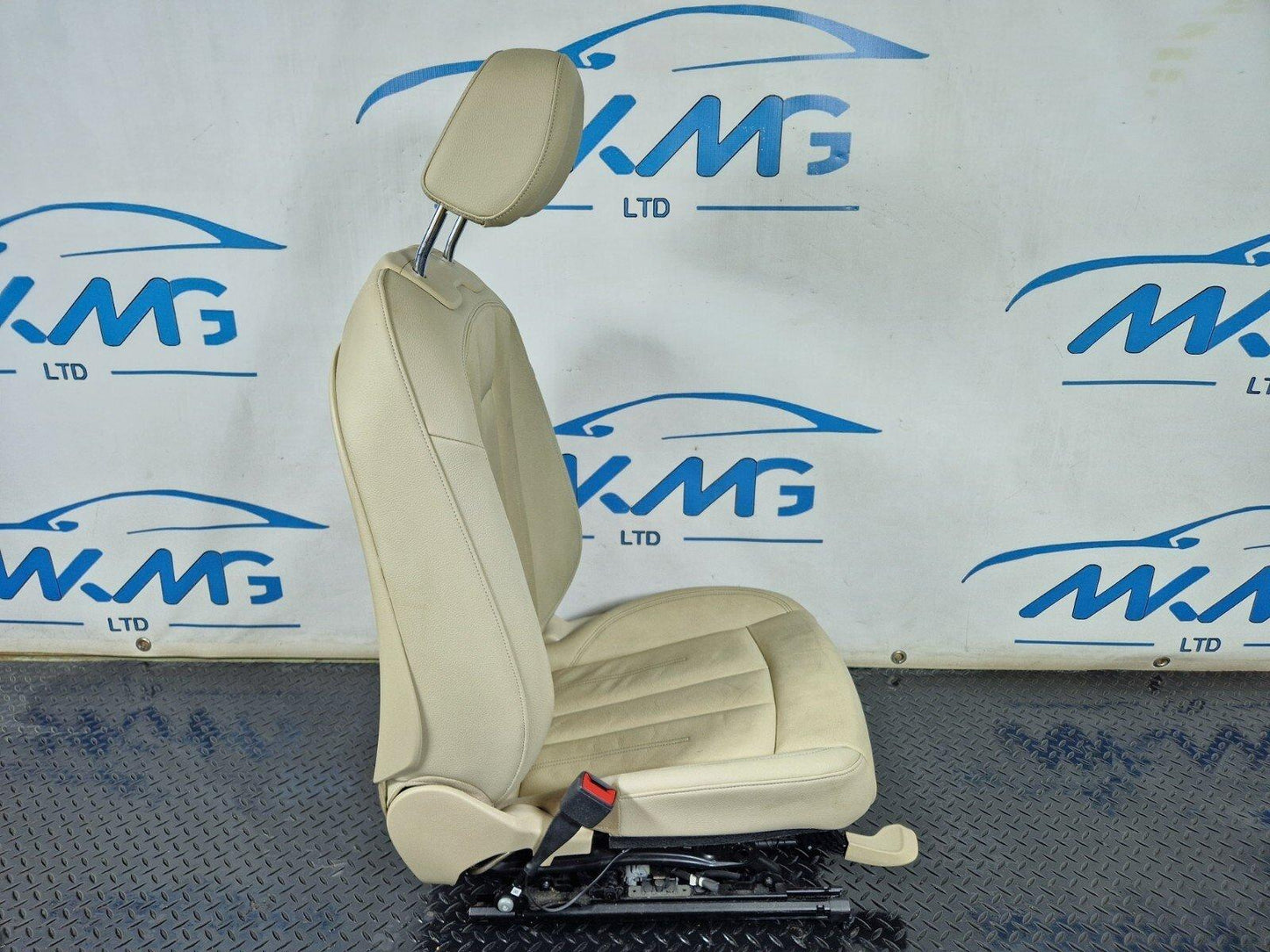 16-24 AUDI A5 F5 COUPE FRONT PASSENGER WHITE LEATHER SEAT