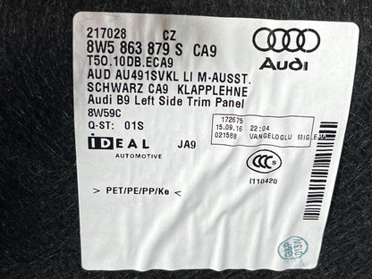 16-19 AUDI A4 B9 GENUINE REAR LEFT PASSENGER SIDE TRUNK COVER PANEL 8W5863879 S