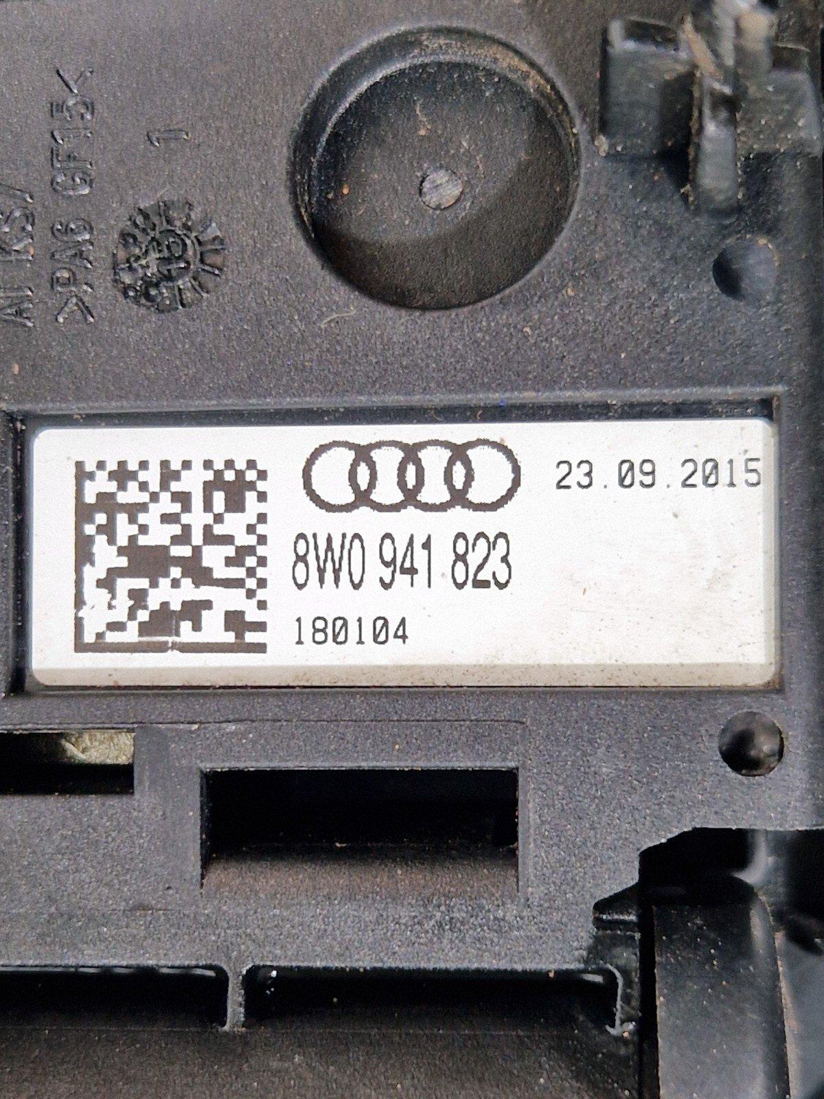 16-19 AUDI A4 B9 S-LINE BATTERY POWER DISTRIBUTION FUSE BOX 8W0941823