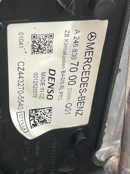 12-18 MERCEDES BENZ A CLASS W176 GENUINE HEATER MATRIX BOX A2468307000
