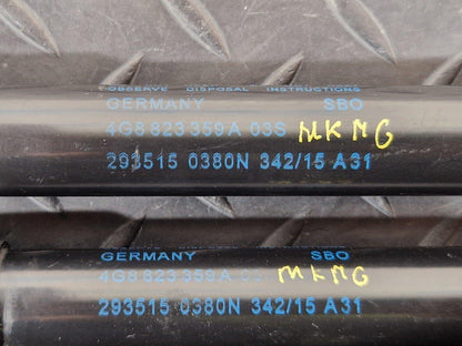 15-18 AUDI A7 4G GENUINE OEM BONNET HOOD GAS STRUTS PAIR RIGHT & LEFT 4G8823359A