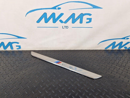 10-13 BMW X5 E70 LCI FRONT ENTRANCE DOOR SILL COVER KICK PLATE TRIM 7205263