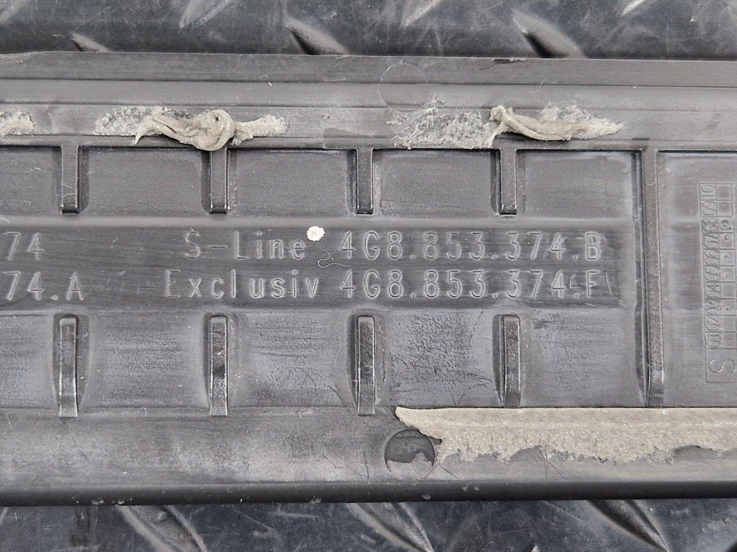 10-18 AUDI A7 4G S-LINE GENUINE OEM RIGHT FRONT ENTRY STRIP 4G8853374