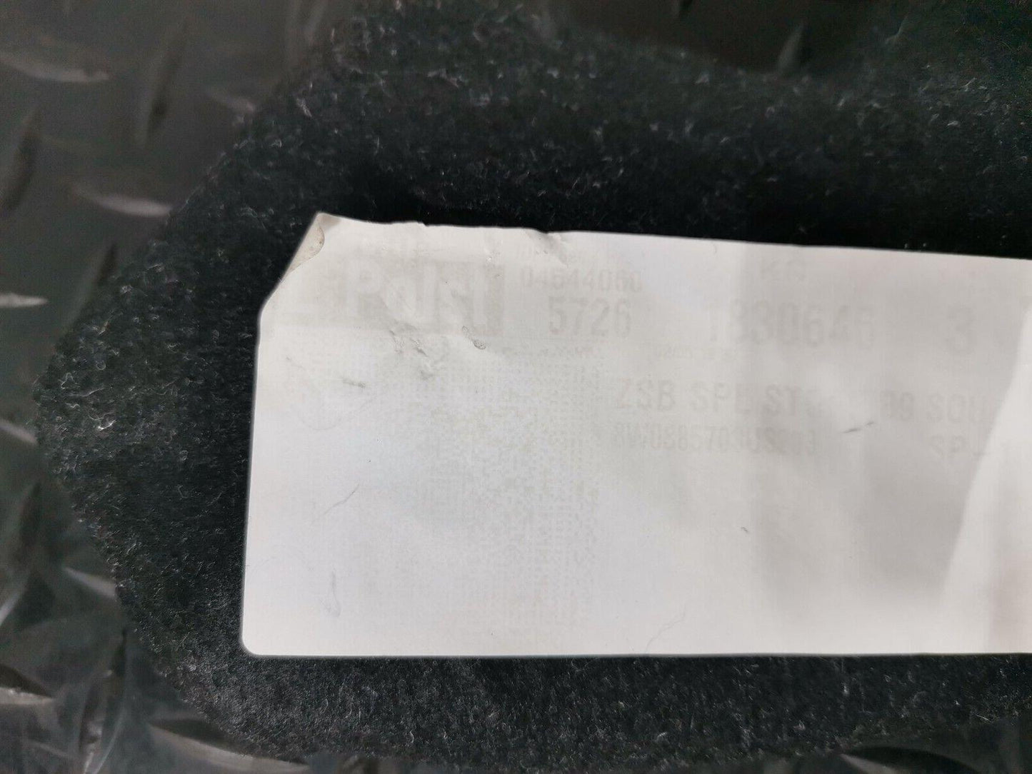 16-19 AUDI A4 B9 SALOON GENUINE REAR LEFT PASSENGER SIDE CLOTH BOLSTER 8W0885703