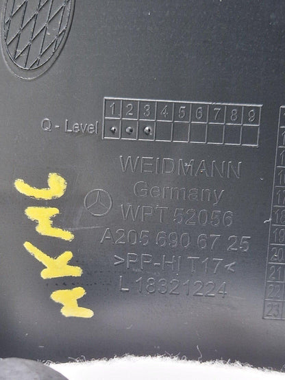 14-21 MERCEDES BENZ W205 REAR LEFT SEAT TRIM & SWITCH A2056906725 A2059058404