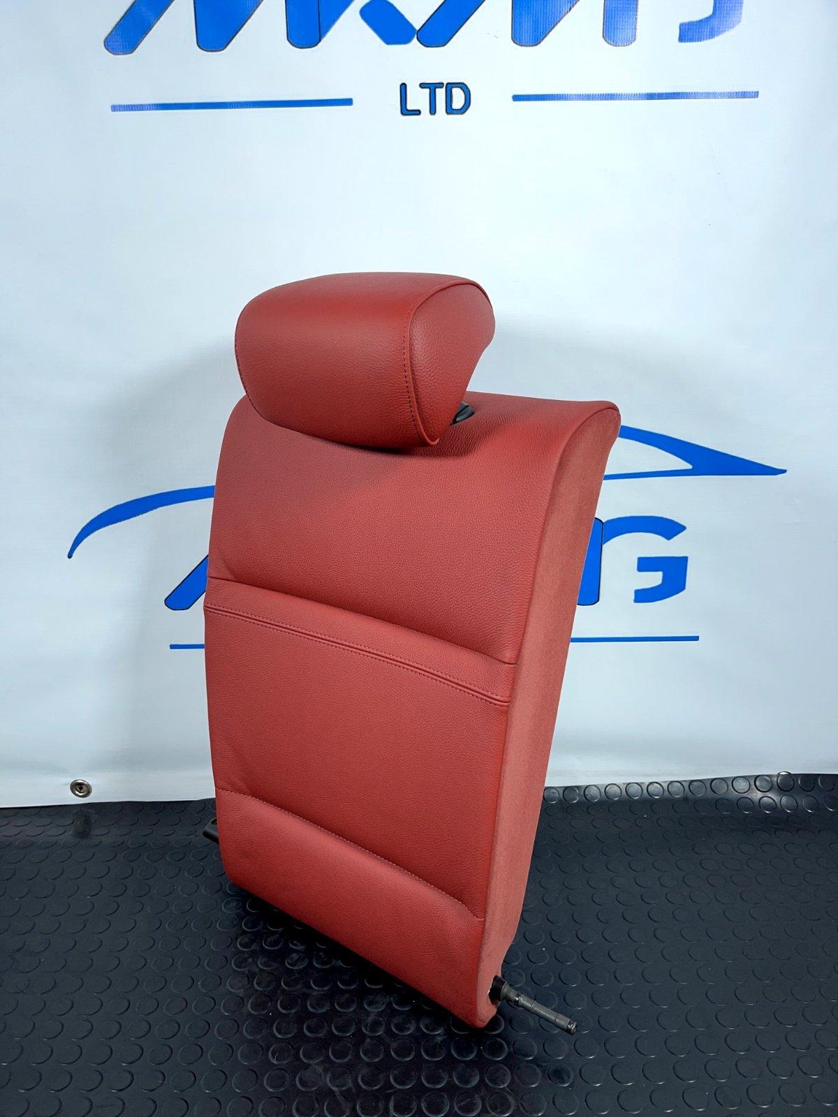 2010 BMW 3-SERIES E92 LCI M-SPORT REAR RIGHT LEATHER SEAT IN RED & HEADREST