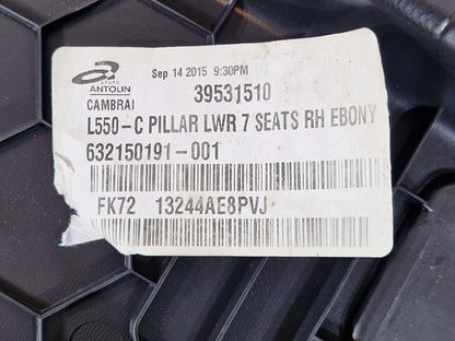 14-19 LAND ROVER L550 SPORT REAR RIGHT LOWER C-PILLAR TRIM FK7213244AE8PVJ