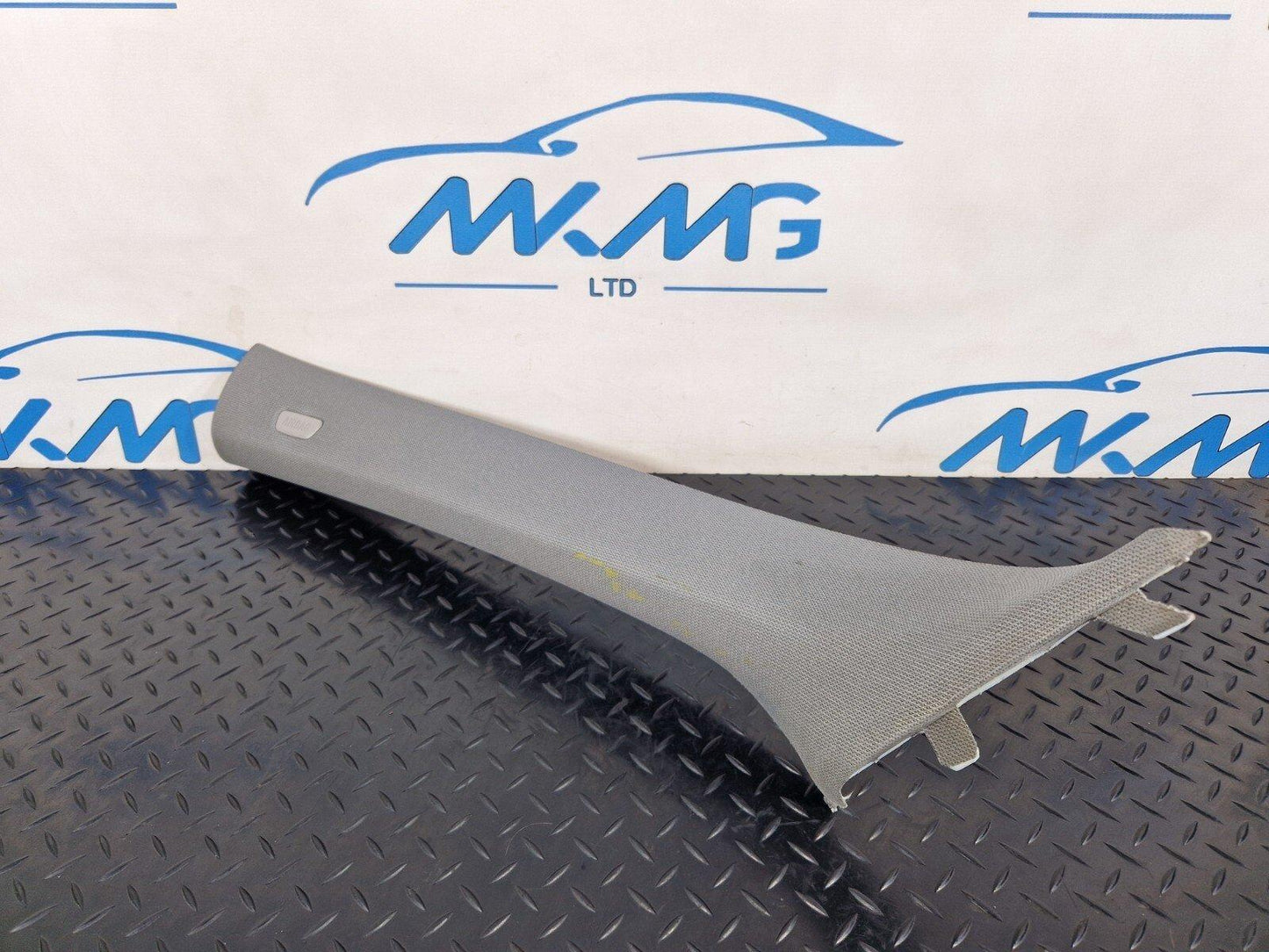 16-22 BMW X1 F48 LEFT SIDE N/S FRONT INTERIOR A PILLAR WHITE TRIM 7402607 MARKED
