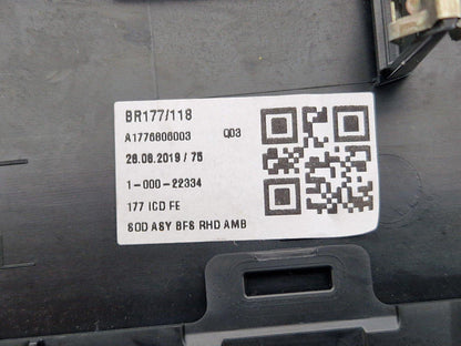 18-ON MERCEDES A CLASS W177 DASHBOARD CENTER TRIM PANEL A1776806003