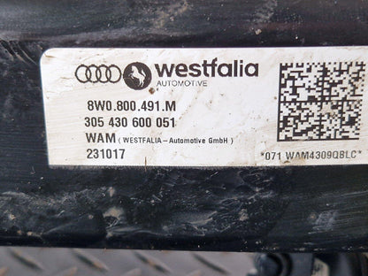 16-19 AUDI A4 B9 WESTFALIA ELECTRIC TOW BAR 8W0959245 8W0800491M