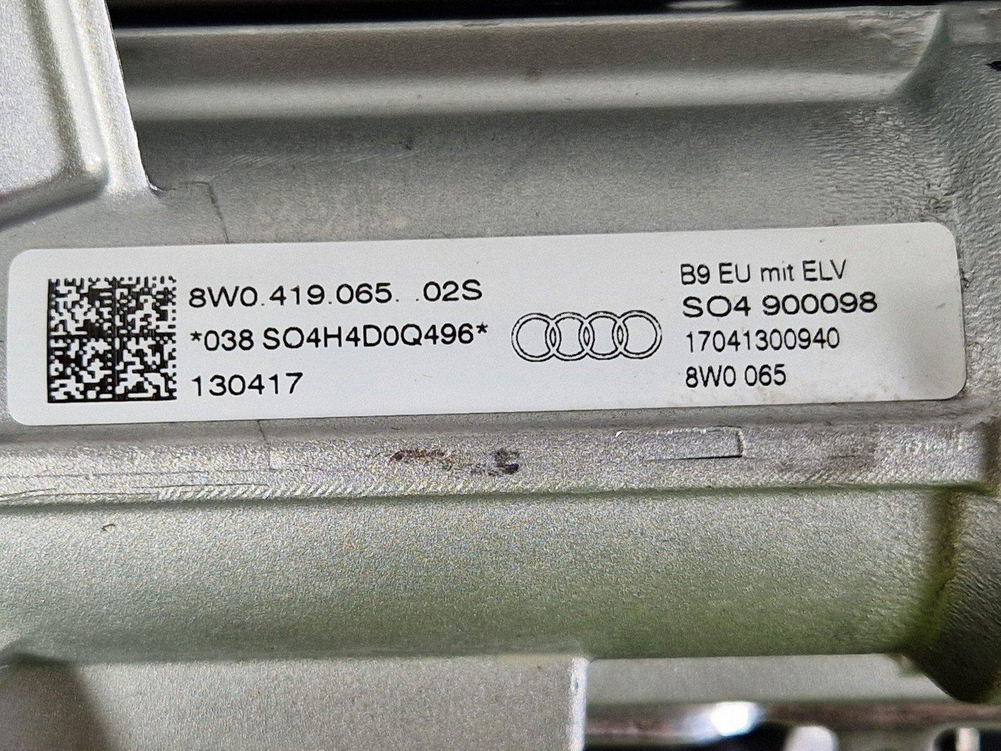 16-19 AUDI A4 B9 GENUINE STEERING COLUMN ASSEMBLY 8W0419065