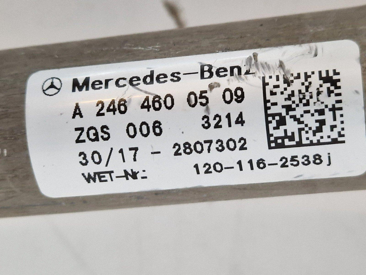 2015 MERCEDES A CLASS W176 STEERING COLUMN A2464600509