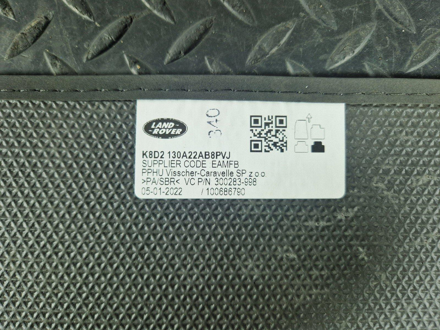 19-ON RANGE ROVER EVOQUE L551 FLOOR MAT CARPET COVER SET X4 K8D2130A22AB8PVJ