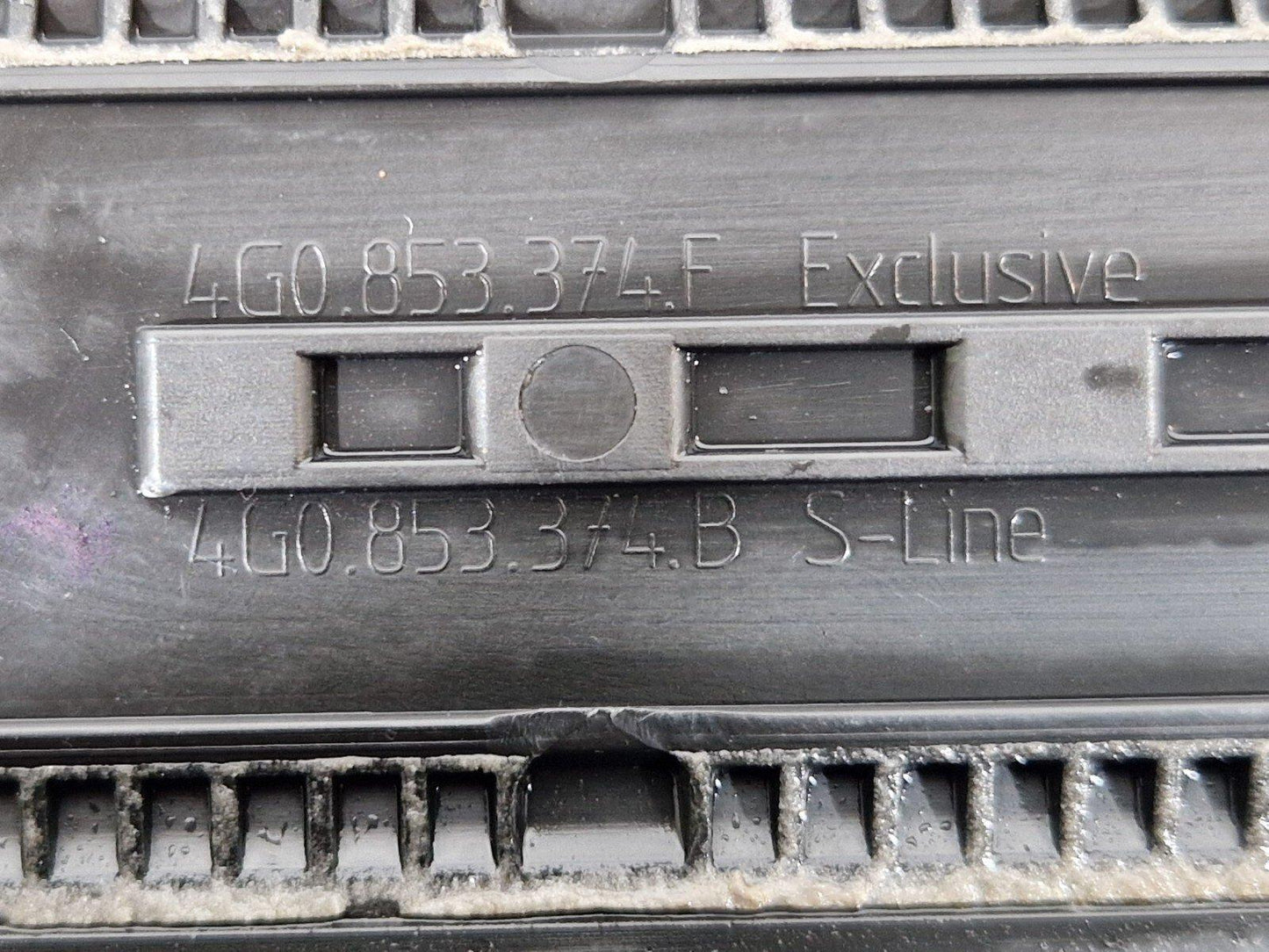12-18 AUDI A6 C7 DOOR ENTRY SILL KICK PLATE COVER FRONT RIGHT SIDE 4G0853374