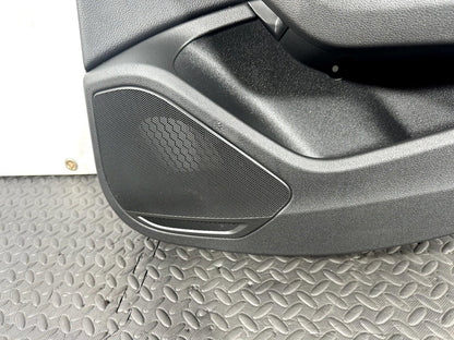 16-19 AUDI A4 B9 AVANT/ESTATE GENUINE REAR DRIVER SIDE LEATHER DOOR CARD BLACK