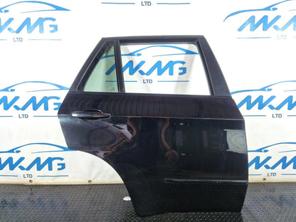 10-13 BMW X5 E70 GENUINE LCI REAR RIGHT DRIVER O/S COMPLETE DOOR IN BLACK 475