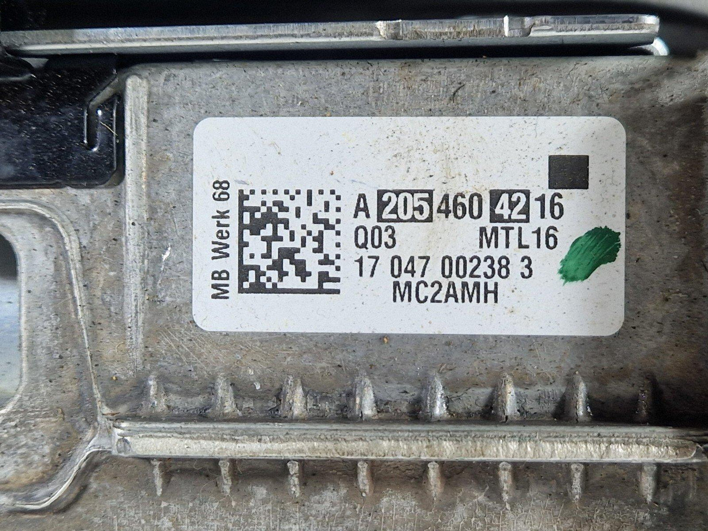 14-21 MERCEDES BENZ C200d W205 OEM STEERING COLUMN SHAFT TUBE A2054604216