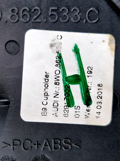 16-19 AUDI A4 B9 GENUINE CUP HOLDER 8W0862533C