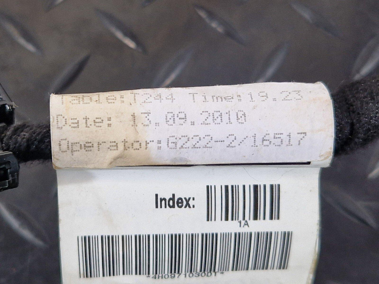 10-17 AUDI A8 4H FRONT LEFT N/S DOOR WIRING LOOM HARNESS 4H0971030DT