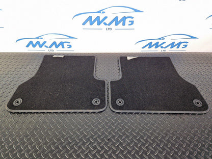 15-18 AUDI A7 4G GENUINE SET OF 2 REAR RIGHT & LEFT FLOOR BLACK MATS 4G0864450