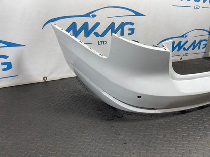 16-19 AUDI A4 B9 ULTRA SE GENUINE REAR BUMPER IN WHITE (DAMAGED)