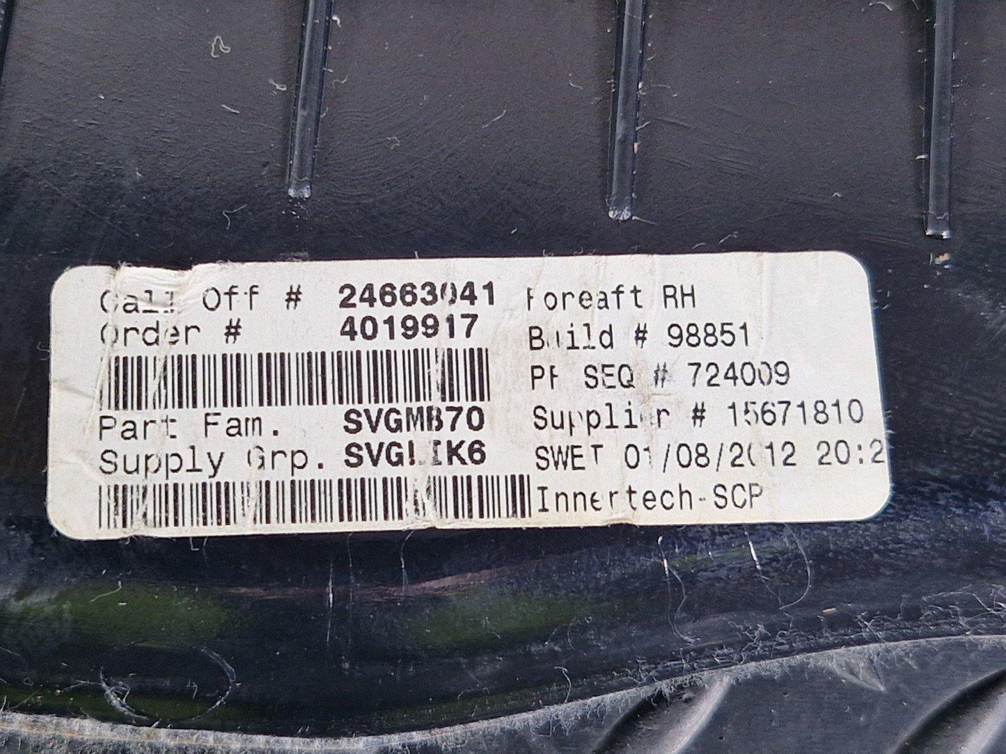 10-13 BMW X5 E70 LCI GENUINE CENTER CONSOLE RIGHT SIDE COVER TRIM 7246976