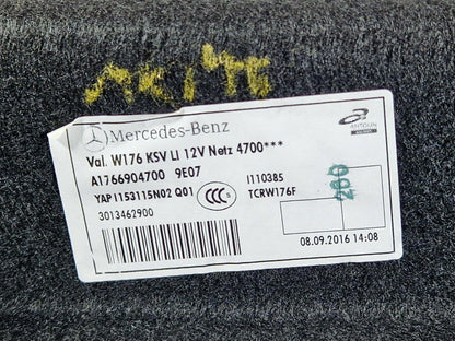 12-18 MERCEDES BENZ W176 GENUINE LEFT SIDE TRUNK BOOT TRIM A1766904700