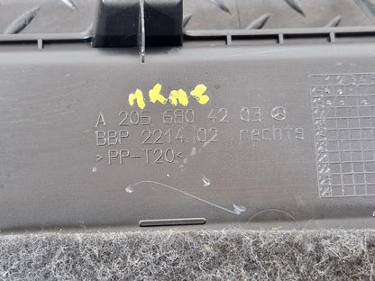 14-21 MERCEDES BENZ W205 BOOT RIGHT LOAD COMPARTMENT FLOOR TRAY A2056804203