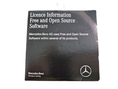 MERCEDES GENUINE  LICENCE INFORMATION FREE AND OPEN SOURCE SOFTWARE A1778270401