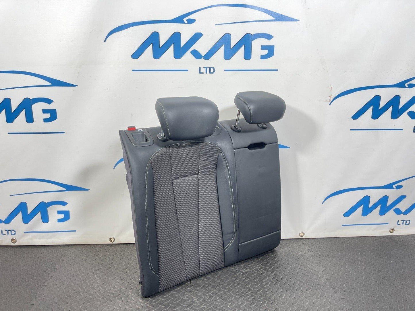 16-19 AUDI A4 B9 S-LINE REAR RIGHT DRIVER SIDE HALF LEATHER BACKREST SEAT BLACK