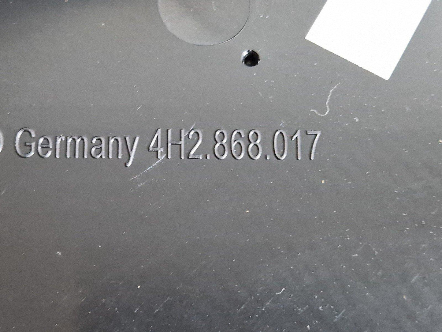 10-17 AUDI A8 4H FRONT LEFT PASSENGER SIDE DOOR ALCANTARA CARD PANEL 4H2868017