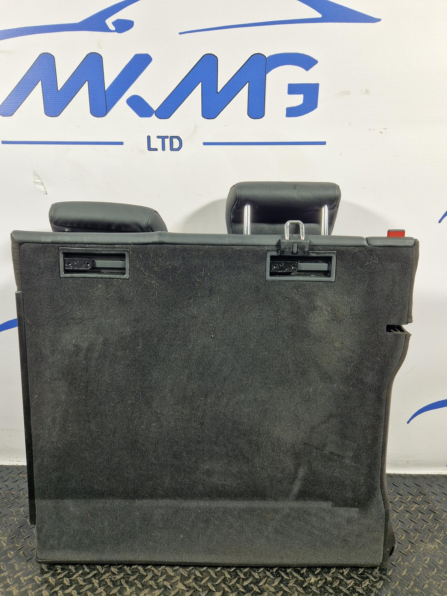 Audi A6 C7 Allroad Genuine Rear Right O/S Black Leather Seat Backrest