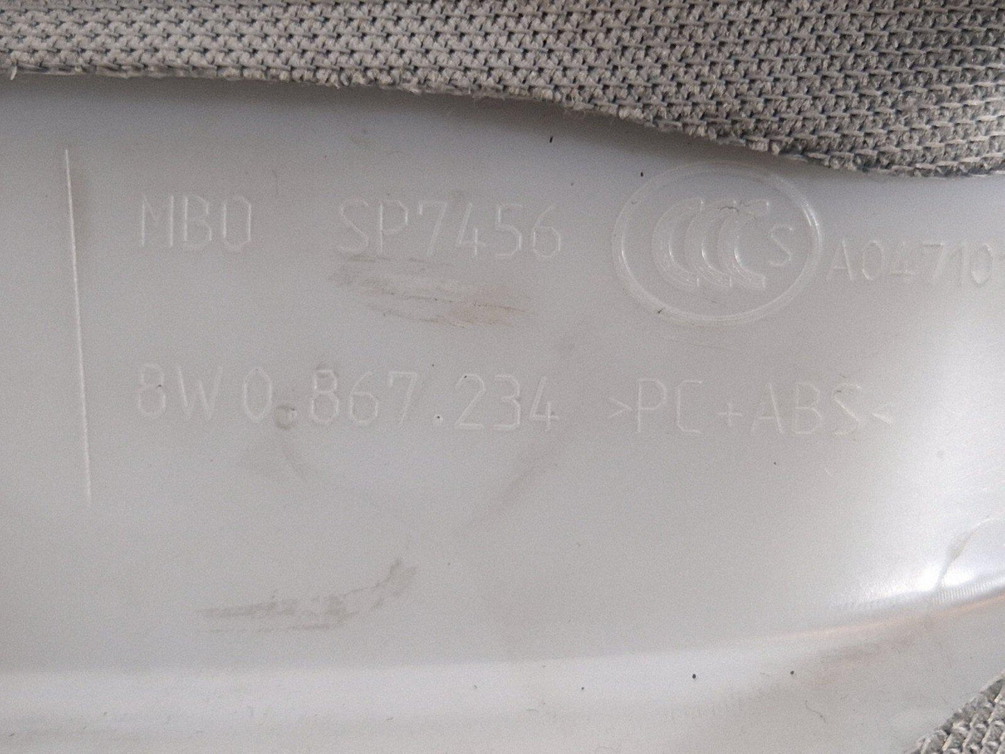 16-19 AUDI A4 B9 GENUINE FRONT RIGHT SIDE A PILLAR TRIM COVER PANEL 8W0867234