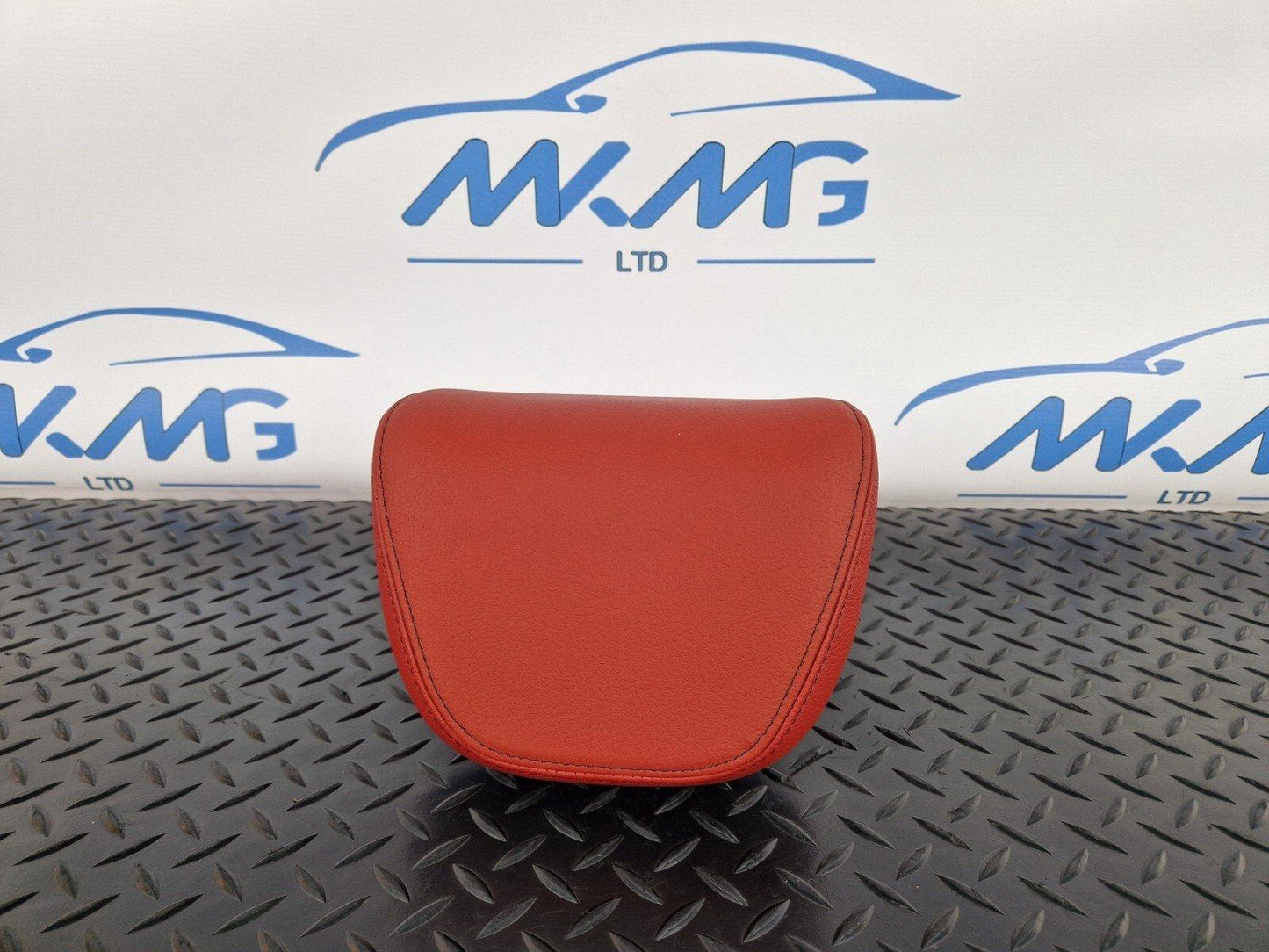 12-18 BMW 4 SERIES F36 LCI REAR LEFT/RIGHT SIDE SEAT RED LEATHER HEADREST