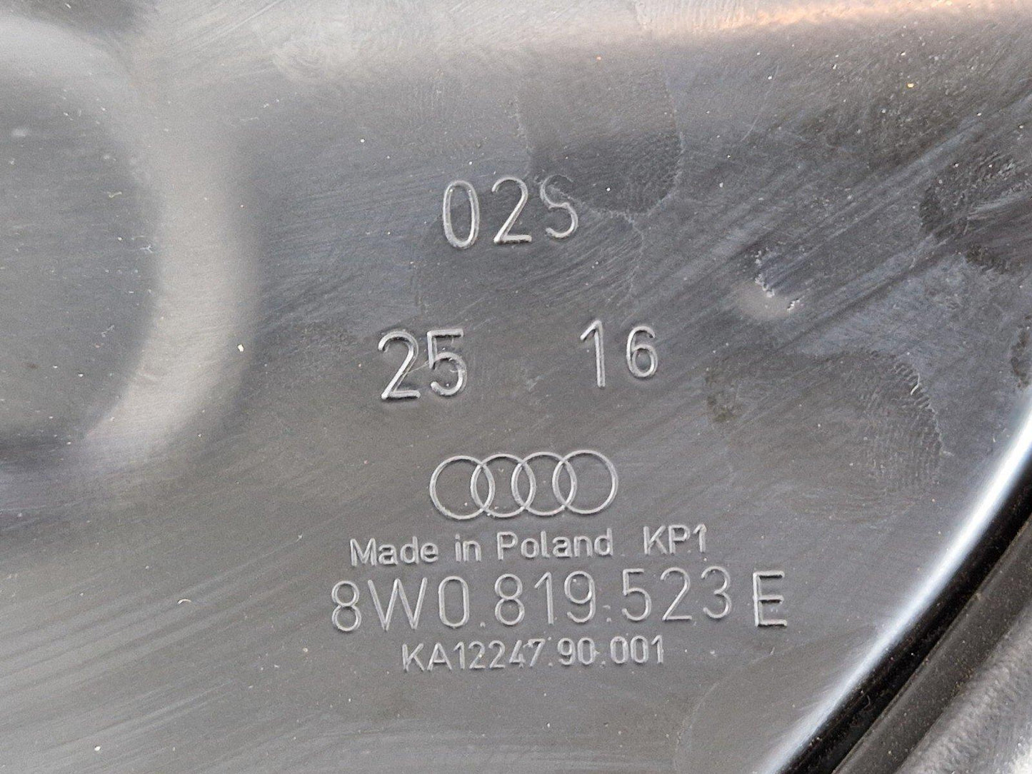 16-19 AUDI A4 AVANT B9 S-LINE GENUINE HEAD INSULATION 8W0819523E