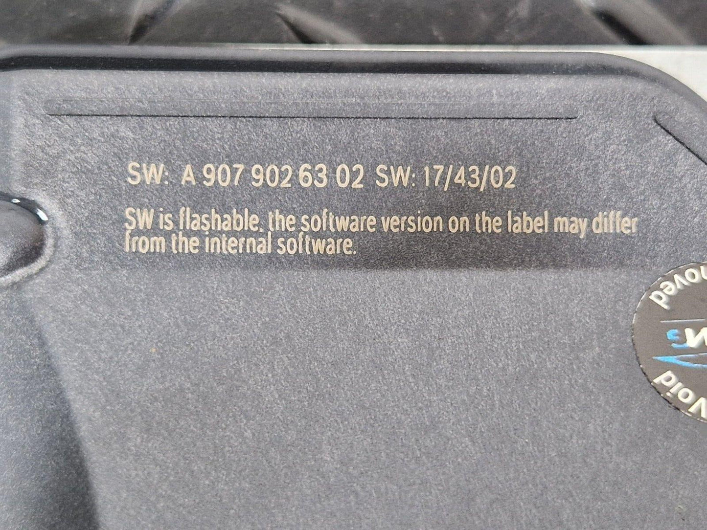 18-ON MERCEDES BENZ SPRINTER W907 SAFETY BAG CONTROL MODULE ECU A9079026302