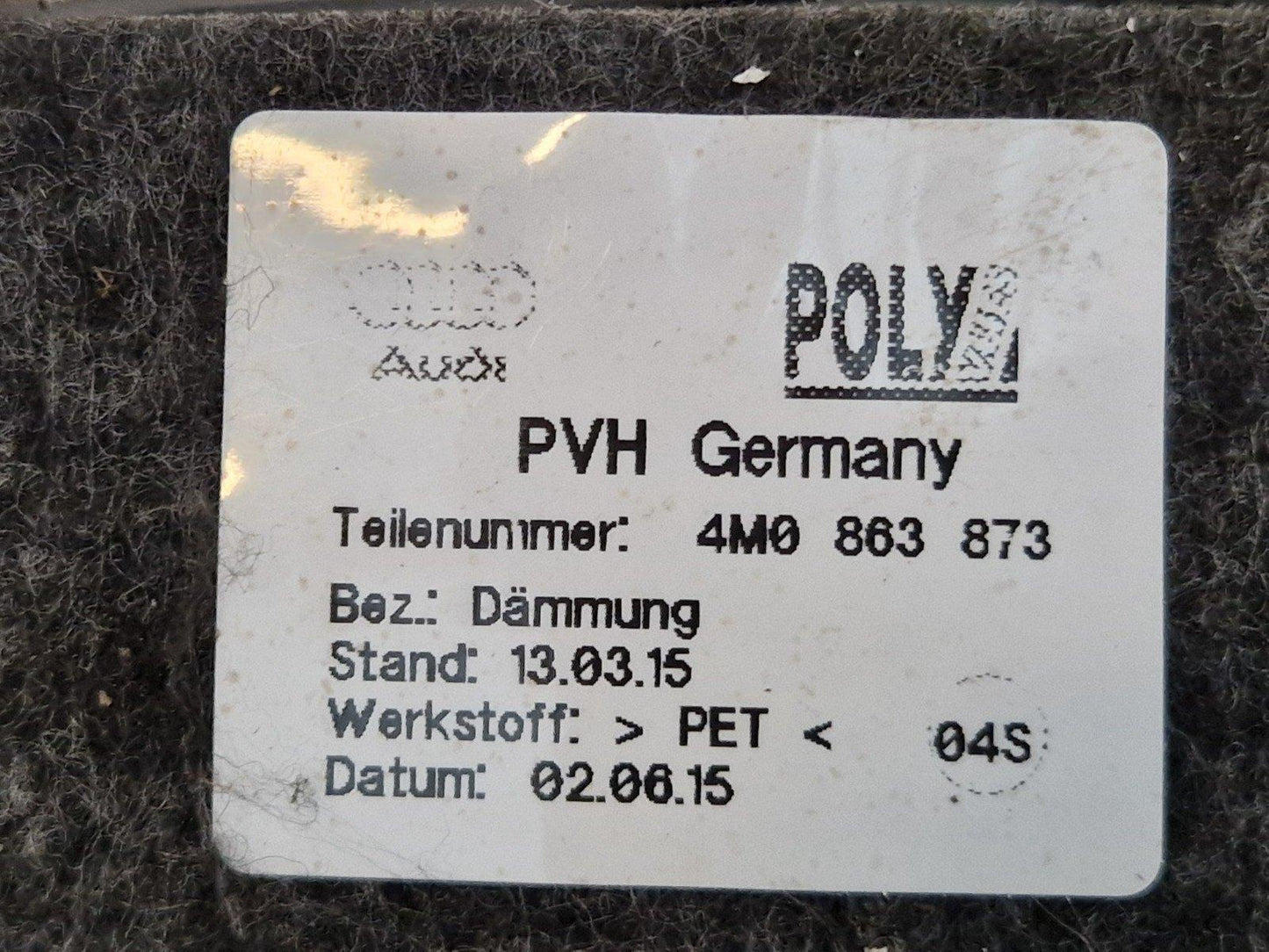 16-20 AUDI Q7 4M OEM HEATER CABIN AIR VENT INLET OUTLET DUCT 4M0863873 4M2858431