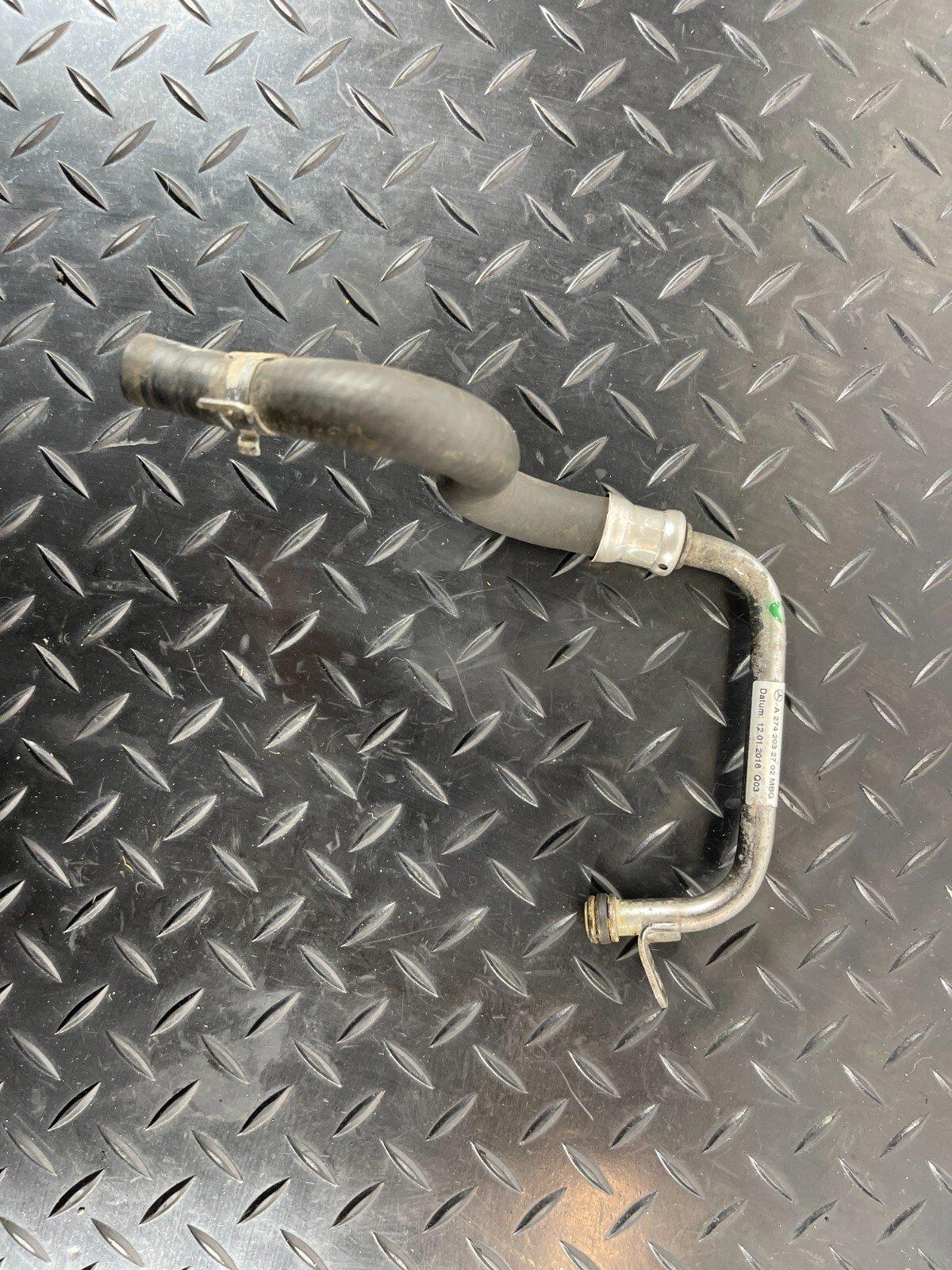 14-21 MERCEDES BENZ C350e W205 WATER LINE PIPE HOSE A2742032702